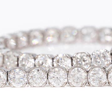 Zonder minimumprijs - Armband - 14 karaat Witgoud - 12.45ct., Nieuw