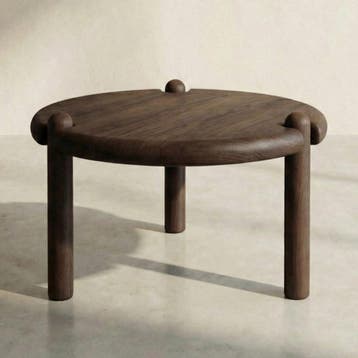 *WOONWINKEL* Houten Design Salontafel Rond 65 Cm, Verzenden, Nieuw