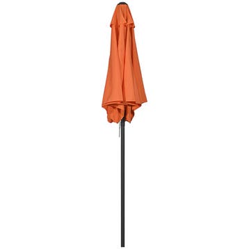 TRUUSK Draaibare Parasol Ø196 cm - Met Knikfunctie - Zeshoek, Verzenden