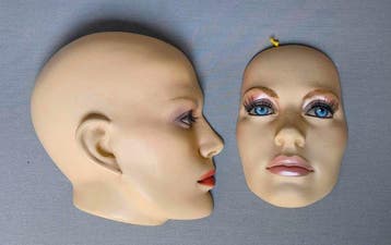 Hoofd - Zeldzaam Vintage Modulair Mannequin Hoofd met