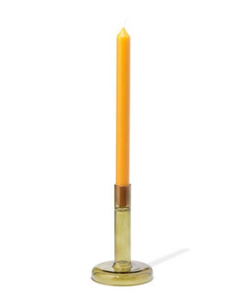 HEMA Kandelaar 8.5x8cm glas groen van €3.49 voor €2.5 sale, Verzenden, Nieuw, Groen