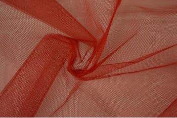 Tule stof - Rood - 150cm breed - Per meter, 120 cm of meer, Ophalen of Verzenden, Polyester, Rood