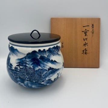 Mizusashi (Waterkan) - Prachtige Kyo-ware / door Heian