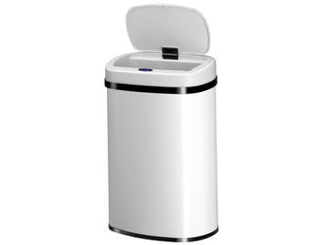 Veiling - Automatische Prullenbak - 50 Liter - Wit - Rechtho, Nieuw