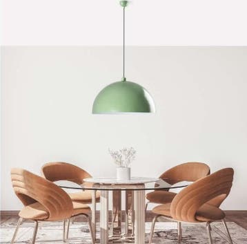 2dekans | opviq Kure 236 hanglamp - 60×35 cm - mint - E27, Huis en Inrichting, Lampen | Hanglampen, Ophalen of Verzenden, Zo goed als nieuw