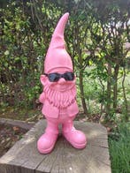 Beeld, funny gnome with sunglasses - 41 cm - polyresin