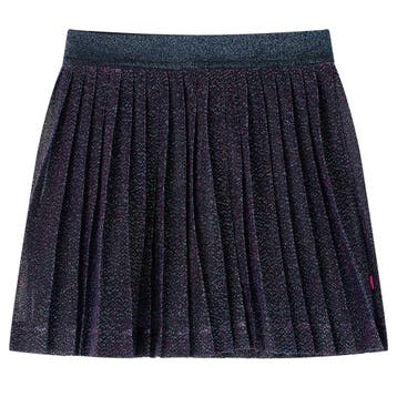 vidaXL Kinderrokje met glitters 116 marineblauw, Verzenden, Nieuw