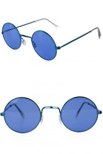 John Lennon bril diverse kleuren uilenbril - Blauw, Verzenden, Nieuw