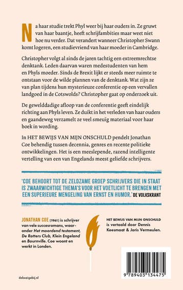 Het bewijs van mijn onschuld 9789403134475 Jonathan Coe, Verzenden, Zo goed als nieuw, Jonathan Coe