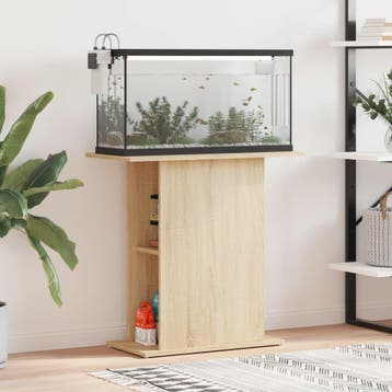 vidaXL Aquariumstandaard Sonoma Eiken 75x36x72,5 cm Bewerkt, Verzenden, Nieuw