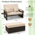 LIVSK Multifunctionele Set Buitenmeubilair - Loveseat, Dagbe, Huis en Inrichting, Verzenden, Nieuw