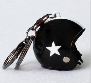 Sleutelhanger Scooter Helm Zwart (Sleutelhangers), Verzenden, Nieuw