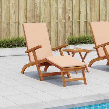 vidaXL Ligstoelkentingen en opvouwbare zonnebader 55 x 146 x, Verzenden, Nieuw