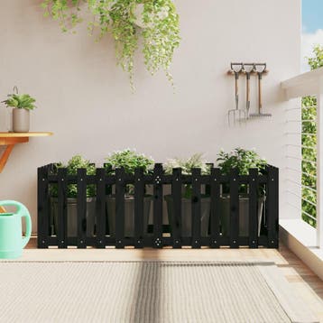 vidaXL Plantenbak verhoogd hekontwerp 150x50x50 cm, Verzenden, Minder dan 60 cm, Nieuw, 60 cm of meer