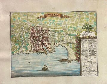 Italië - Sicilië; Gabriel Bodenehr - Veduta Città diu, Nieuw
