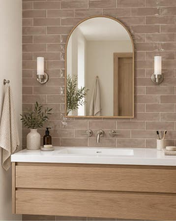 Keukentegels - wc tegels - badkamertegels - taupe warm beige, Verzenden, Nieuw, Minder dan 20 cm, 20 tot 40 cm