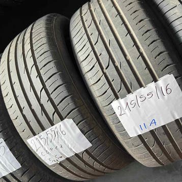 2 x Continental 215-55-16 Zomerbanden 5,5mm, 16 inch, Ophalen of Verzenden, Band(en), Personenwagen