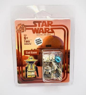 Lego Minifiguur - Star Wars - Chrome Silver Cas Bane, Nieuw