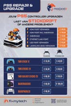 PS5 controller Stickdrift Reparatie en Upgrade - FixMyTech, No cure no pay, Spelcomputers