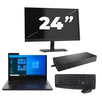 Lenovo ThinkPad L14 Gen 2 -   i5-11e 8GB  - 256GB  + 1x 24 i, Computers en Software, Windows Laptops, Qwerty, Verzenden, 8 GB