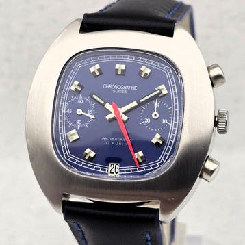 Chronographe Suisse - JUMBO - Cal. Valjoux 7734 - Telemetre, Nieuw
