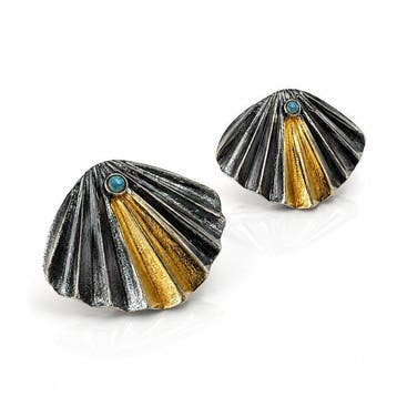 Opaal - Zilver - Oorbellen - Oud-Egyptische stijl