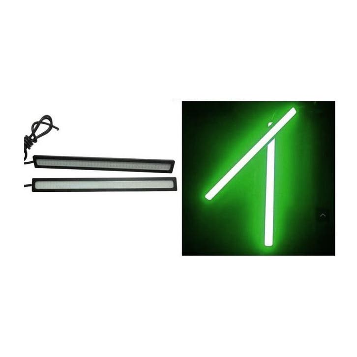 17CM LED - DRL - Groen - 12 volt, Auto diversen, Tuning en Styling, Ophalen of Verzenden