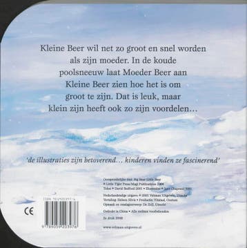 Grote beer kleine beer 9789059203976 David Bedford, Boeken, Verzenden, Gelezen, David Bedford
