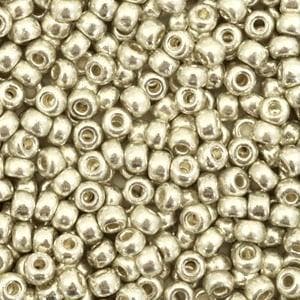 c.a. 5 gram Miyuki rocailles 8/0 - Duracoat Galvanized Si..., Ophalen of Verzenden, Nieuw, Kraal