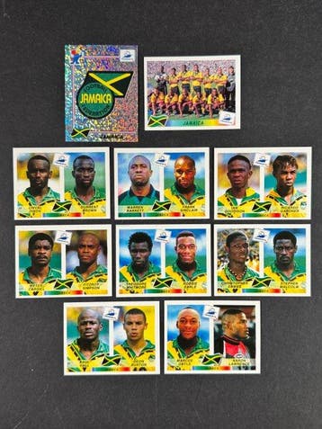 1998 Panini France 98 World Cup, Jamaica complete team, Nieuw