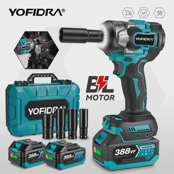 YOFIDRA Accu Klopboormachine 1200Nm Brushless - 5 Versnellin, Verzenden, Nieuw