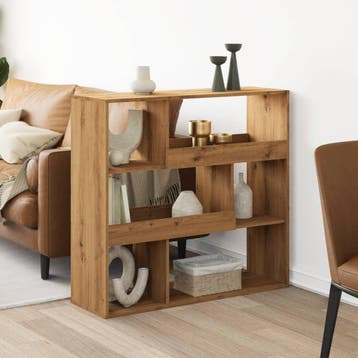 vidaXL Kamerscherm 100x33x94,5 cm bewerkt hout artisanaal, Verzenden, Nieuw, Overige houtsoorten
