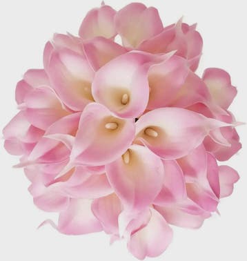 20x Kunst Calla Lelies - Blush Roze - Real Touch PU Latex -, Verzenden, Nieuw