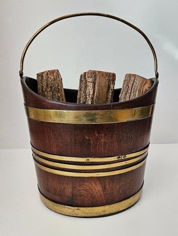 Gekuipte thee emmer / houtbak - Emmer - Hout