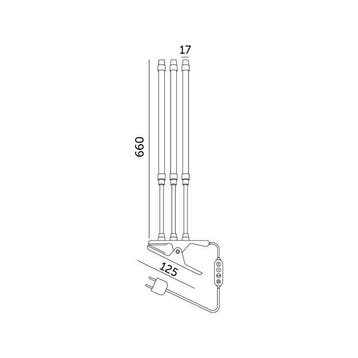 LED Kweeklamp VITARO-3 Clip 10W - 3 Armen - Dimbaar - Tim..., Ophalen of Verzenden, Nieuw