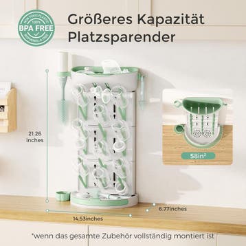 Droogrek voor babyflessen - Drookrek voor flessen - 37x17x54, Verzenden, Zo goed als nieuw
