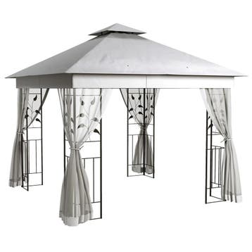 Paviljoen Met Dubbel Dak, 3x3 M Waterafstotend Stabiel Winte, Verzenden