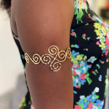 Afrikaanse stijl bovenarm Bangle armband sieraad - Queen - G, Ophalen of Verzenden, Nieuw