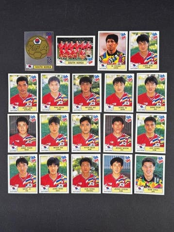 1994 Panini USA 94 World Cup, South Korea: complete team, Nieuw