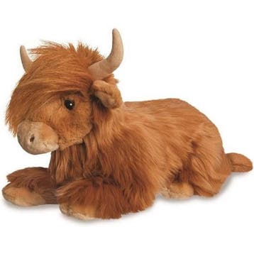 Schotse hooglander koe knuffel - pluche - 41 cm, Verzenden, Nieuw