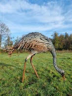 Figuur - Levensechte struisvogel - IJzer, Metaal