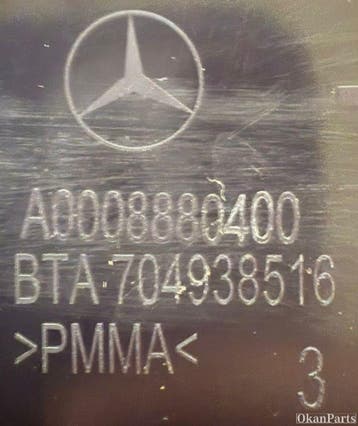 Mercedes A-klasse W177 CLA W118 embleem logo A0008880400, Ophalen, Gebruikt, Voor