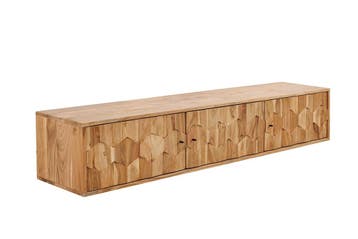 TV-bord MYSTIC LIVING 160cm hangend acaciahout - 47770, Ophalen of Verzenden, Nieuw