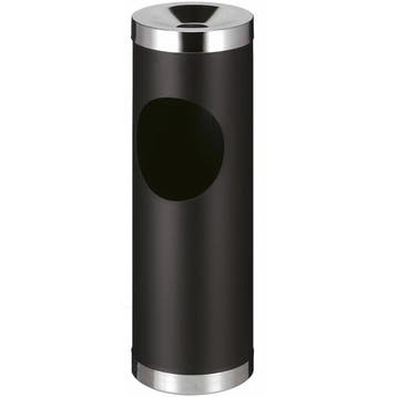 Afvalbak + Asbak | Staal | Zwart | 30L | Open |, Verzenden, Nieuw in verpakking