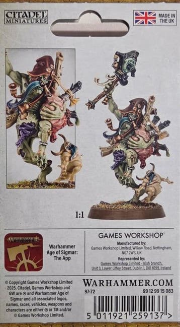 Maggotkin of Nurgle Sloppity Bilepiper (Warhammer Age of, Hobby en Vrije tijd, Ophalen of Verzenden, Nieuw