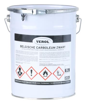 Verol Verol carboleum zwart 5 liter, zwart, Verzenden, Nieuw