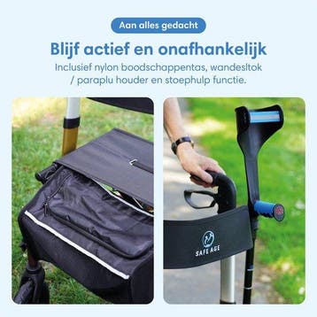 2dekans | Safe Life® Rollator lichtgewicht en opvouwbaar -, Ophalen of Verzenden, Zo goed als nieuw