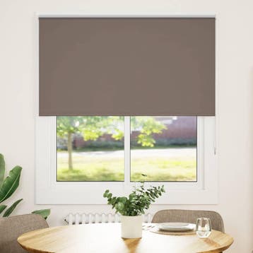 vidaXL Rolgordijn verduisterend koffie 125x150 cm, Verzenden, Nieuw, Bruin