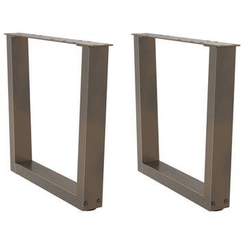 vidaXL Salontafelpoten 2 st V-vormig 50x(42-43,3) cm staal, Verzenden, Nieuw