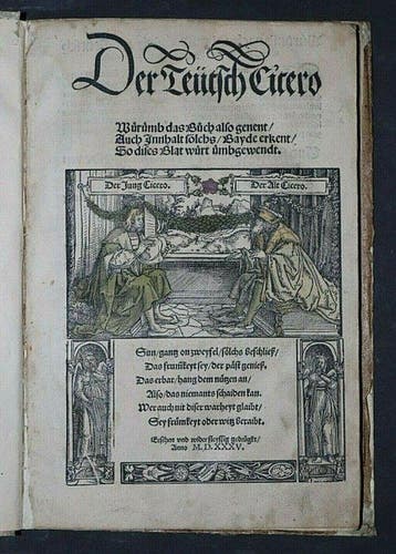 M. Tullius Cicero (u. Johann v. Schwarzenberg) - Der Teütsch